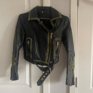 Leather jacket Free People